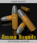 AMMO ROUNDS Collection - Extended License by Winterbrose. The AMMO ROUNDS Collection consists of twenty (20) complete models with a variety of mesh components that can be used in your game development and commercial use projects. You will find this wide variety of ammo round shapes useful for many different projects. There is no limit on the many ways you may choose to use items from the AMMO ROUNDS Collection. These models can be used as projectiles for weapons, ammo for magazines or pocketed belts, pile of expended shell casings on the ground, slow motion shots, and so much more. The only limit on how they can be used in your projects is your own imagination and creativity. Each item in the AMMO ROUNDS Collection is designed for maximum use and flexability for gaming, artwork and advertising. Each ammo round model consists of two components (BULLET and CASING) which can be used together or separately in your projects.